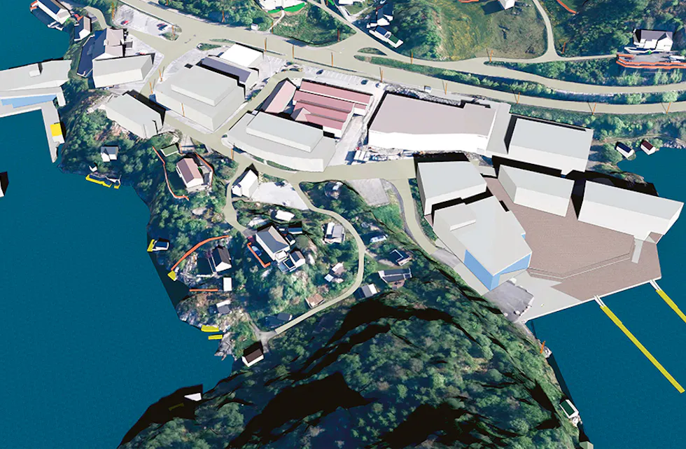 IDESKISSE:
Konsulentselskapet HR Prosjekt AS har utarbeidd ei omfattande skisse til korleis arealet på Bjørkheim kan utnyttast til bustader, næring og offentlege bygg.