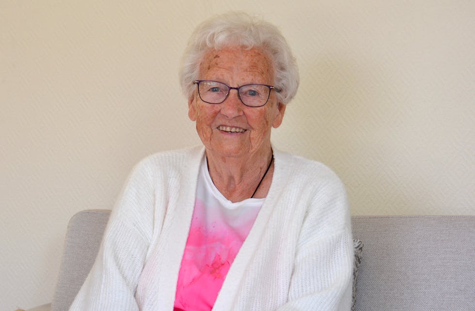 VÅRBARN: Hjørdis Marie Hesjedal vart fødd 1. mai 1922. På søndag inviterer ho til hundreårsfest med ope hus i Nordbygda grendahus.