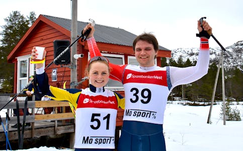 GULL: Ingrid Tysseland og Kevin Solberg Bolstad vart årets samnangermeistrar. 