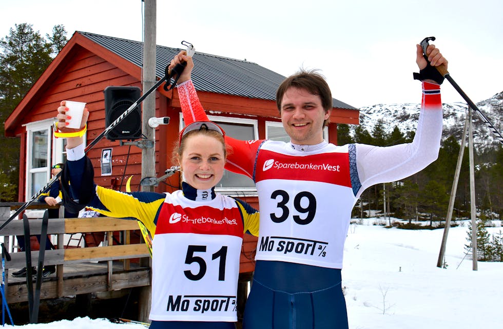 GULL: Ingrid Tysseland og Kevin Solberg Bolstad vart årets samnangermeistrar. 
