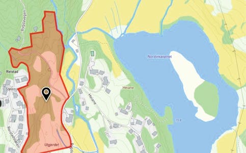 NYE BUSTADER: Her mellom Reistadstølen og Bygdavegen eig Samnanger kommune eit stort areal som skal utviklast til bustadområde.