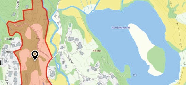 NYE BUSTADER: Her mellom Reistadstølen og Bygdavegen eig Samnanger kommune eit stort areal som skal utviklast til bustadområde.