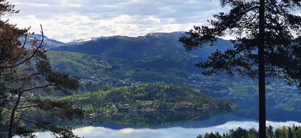NETT framme Utsikt over Samnangerfjorden RBG