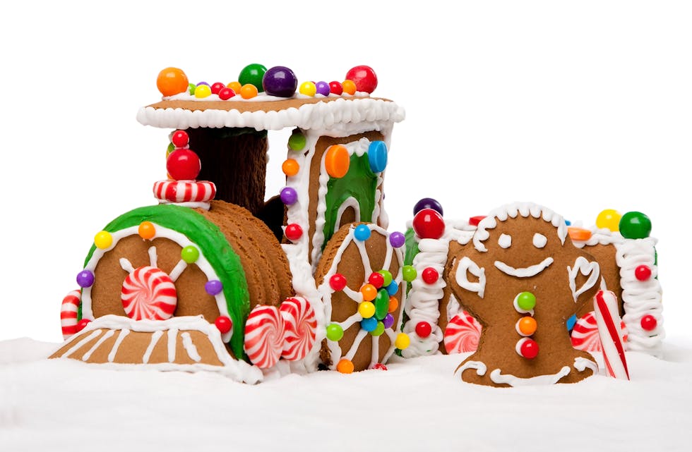 PEPARKAKE-TOG: Berre fantasien set grenser for kva ein kan laga av peparkakedeig.