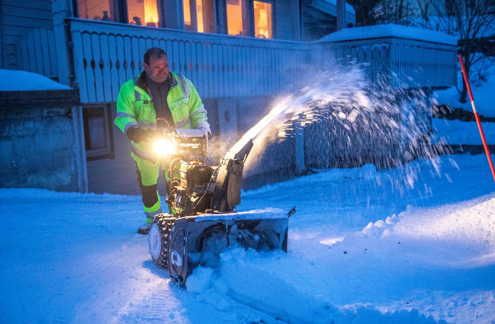 TRAVELT: Espen Oldervoll og VedHuset i Samnanger er på oppdrag nummer fire for dagen.