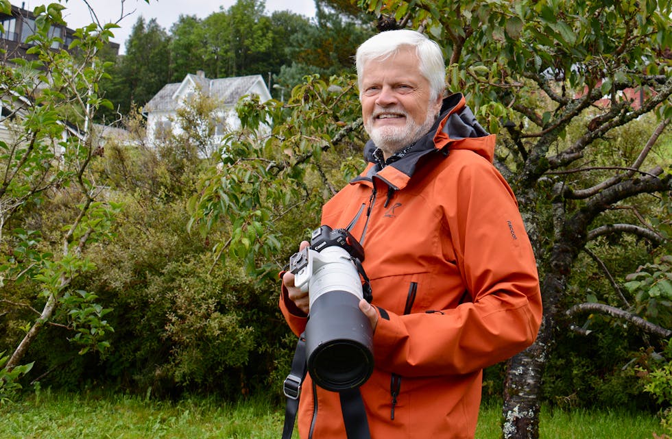 EIN KJÆR HOBBY: Vidar Ramsli Rolland trivst utandørs, og kameraet må vera med.