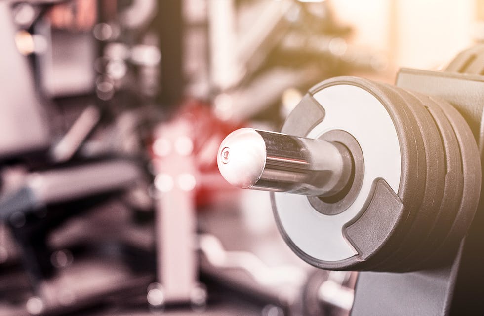 Abstract blur fitness gym background